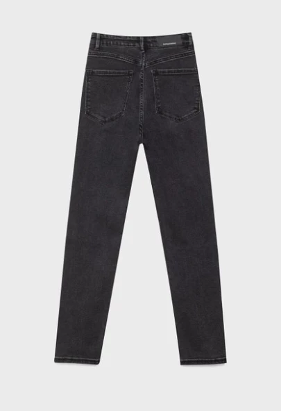 Stradivarius Slim Fit Mom Jean - Resim 5