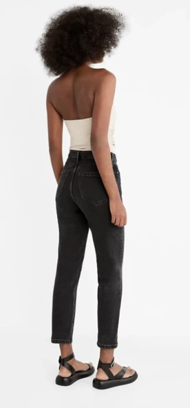 Stradivarius Slim Fit Mom Jean - Resim 3