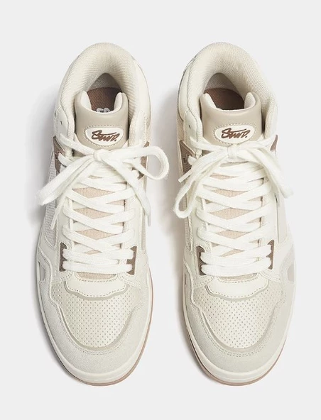 Pull & Bear Bej Bilekten Ayakkabi - Resim 4