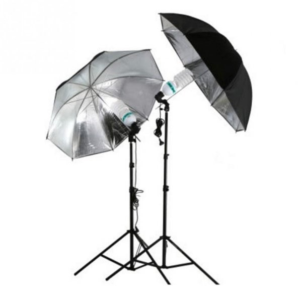 Softbox Umberlla 84cm,2m Stand Çanta Hediye Stüdyo ve Video Çekim ürün görseli 1