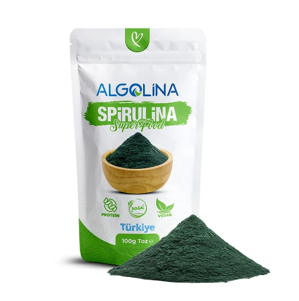 Algolina Spirulina Tozu 100 Gr ürün görseli 1