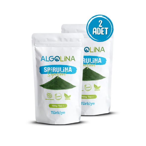 Algolina Spirulina Tozu 100 Gr  2 Adet ürün görseli 1