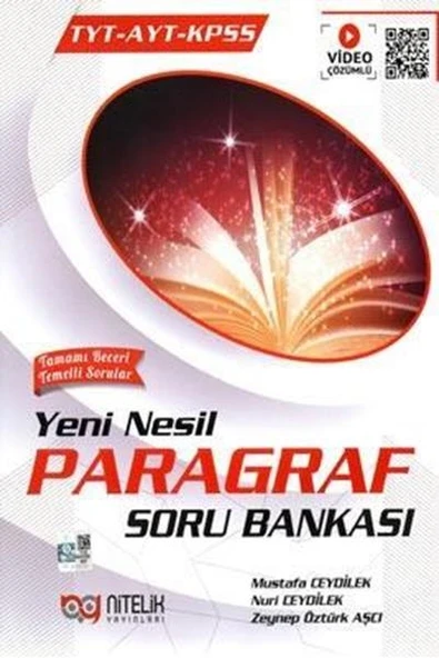 NİTELİK YKS TYT-AYT-KPSS YENİ NESİL PARAGRAF SORU BANKASI ürün görseli 1