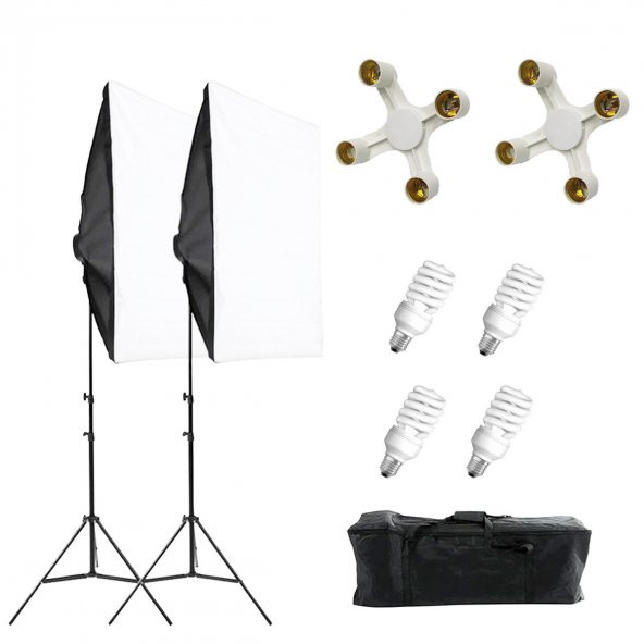 Deyatech YouTube 4 Duylu Video ve Fotoğraf 2li Softbox Seti ürün görseli 1