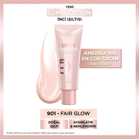 Glotion All-in-one Doğal Işıltı 901 - Fair Glow 40 ml Highlighter, Likit Aydınlatıcı ürün görseli 1