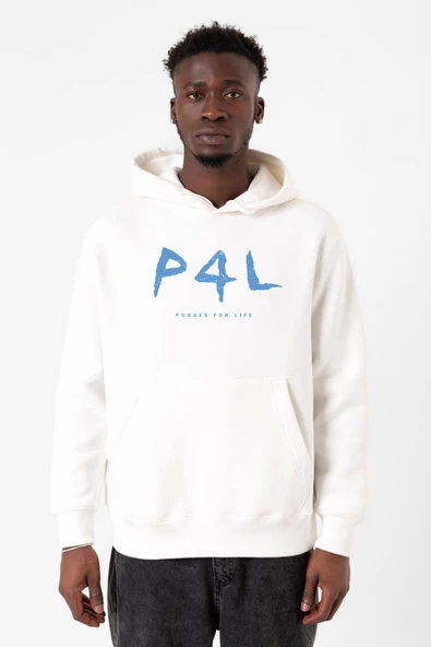Outer Banks P4L Beyaz Erkek 3ip Kapşonlu Sweatshirt ürün görseli 1