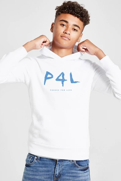 Outer Banks P4L Beyaz Çocuk 3ip Kapşonlu  Sweatshirt ürün görseli 1