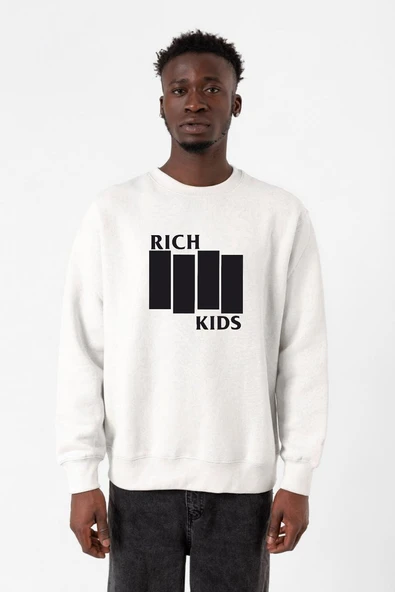 G-Dragon Rich Kids Beyaz Erkek 2ip Sweatshirt ürün görseli 1