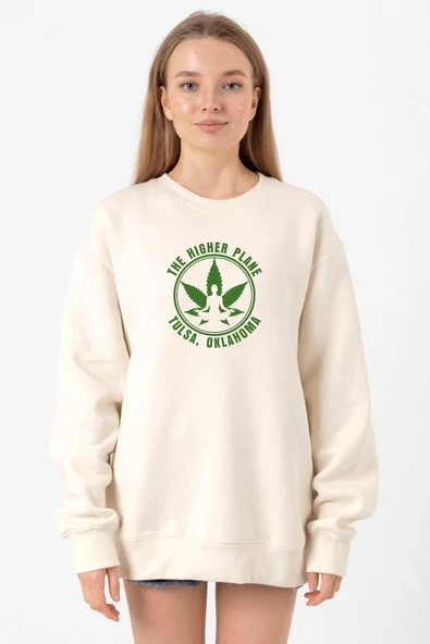 Tulsa King The Higher Plane Ekru Kadın 2ip Sweatshirt ürün görseli 1