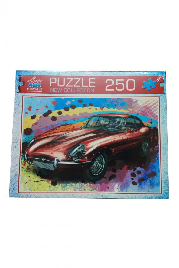 250 Parça Kırmızı Jaguar Araba  Puzzle Yapboz ürün görseli 1