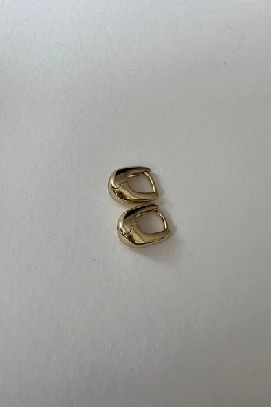 MİNİ OVAL KÜPE  14K ALTIN KAPLAMA ürün görseli 1