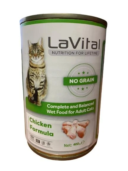 Lavital Püre Tavuk Etli Kedi Konservesi 400 Gr ürün görseli 1