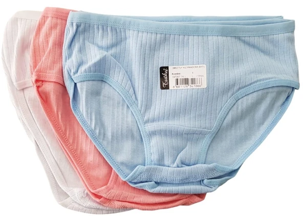Tutku 0852 Kız Çocuk Pandora Bato-Slip-Külot - 12'li Kombin ürün görseli 1