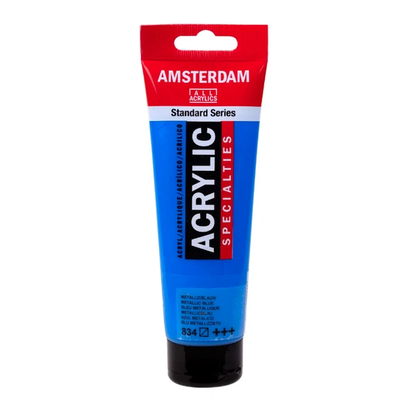 Amsterdam Standart Akrilik Boya 120ml Metallic Blue / 834 ürün görseli 1