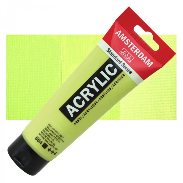 Amsterdam Standart Akrilik Boya 120ml Yellowish Green Light / 664 ürün görseli 1