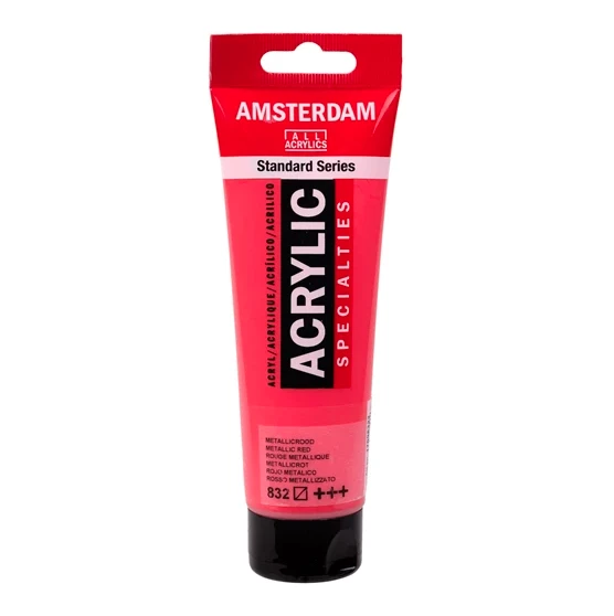 Amsterdam Standart Akrilik Boya 120ml Metallic Red / 832 ürün görseli 1
