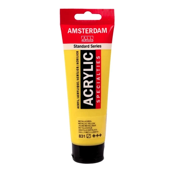 Amsterdam Standart Akrilik Boya 120ml Metallic Yellow / 831 ürün görseli 1