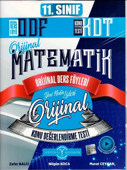 11. Sınıf Matematik ODF KDT Seti Orijinal Yayınları ürün görseli 1