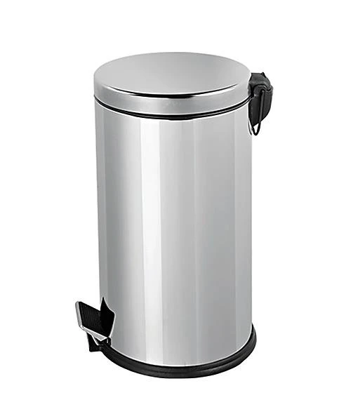Omnisoft PLX 3700-316 Krom Pedallı Paslanmaz Çöp Kovası 16 Lt ürün görseli 1