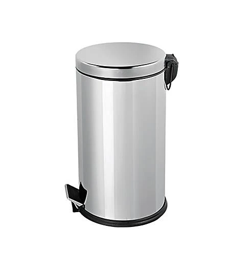 Omnisoft PLX3700-312 Krom Pedallı Paslanmaz Çöp Kovası 12 Lt ürün görseli 1