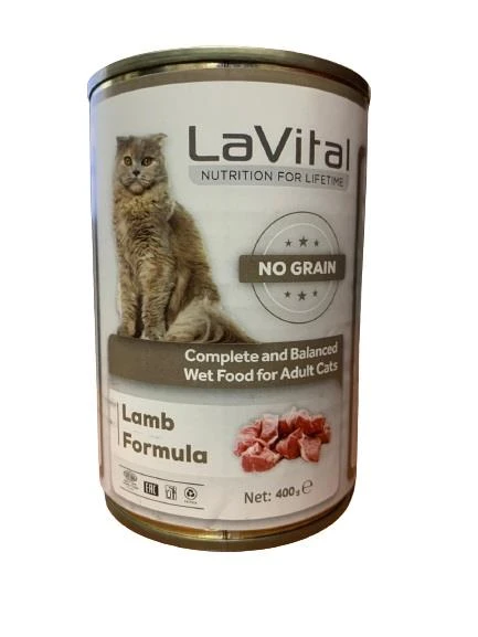 Lavital Püre Lamb Kuzu Etli Kedi Konservesi 400 Gr ürün görseli 1