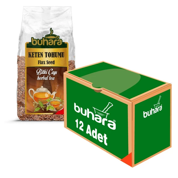 BUHARA TOPTAN KETEN TOHUMU 250 GR. x 12 AD. ürün görseli 1