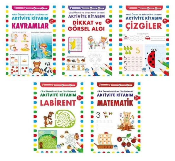 Martı 3 Yaş Aktivite Kitaplarım Seti 5 Kitap ürün görseli 1