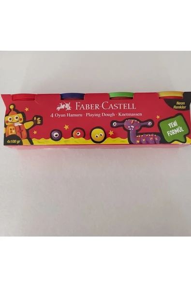 Bigpoint Faber Castel 4apos;lü Oyun Hamuru Neon Renkler ürün görseli 1