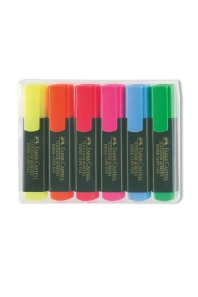 Faber Castell Faber-castell Fosforlu K. 6li Poset ürün görseli 1
