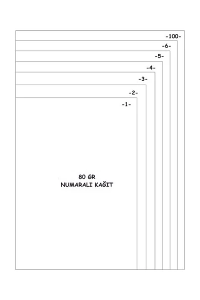 SVETOCOPY Yagız A4 Numaralı Kagıt (1-300) ürün görseli 1