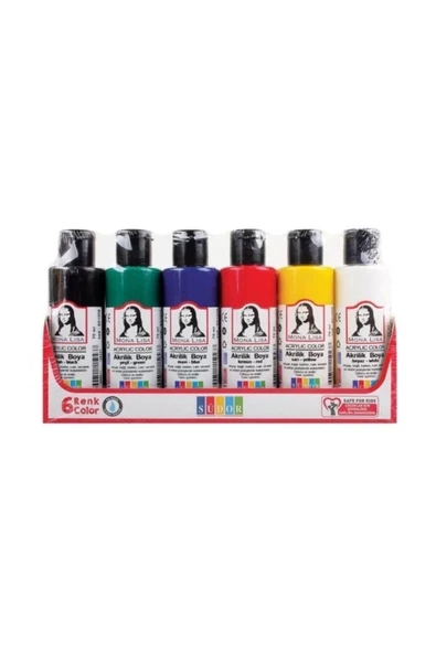 Südor Monalisa Akrilik Boya Şişe 6 Lı 70 ml Sd1006 ürün görseli 1