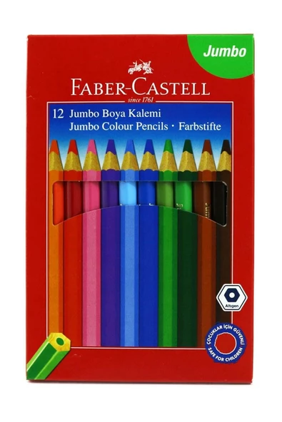 Faber Castell Jumbo Boya Kalemi 12 Renk ürün görseli 1
