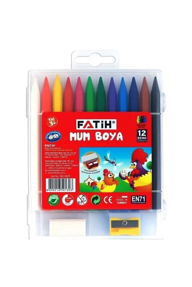 Fatih Mum Pastel Boya Polymer Crayons 12 Renk 50130/f - 12'li Paket ürün görseli 1