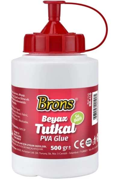 Brons Tutkal 500 gram Beyaz Tutkal (6 ADET) ürün görseli 1