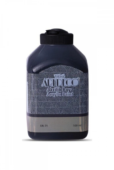 Artdeco Akrilik Boya 500ml - Siyah ürün görseli 1