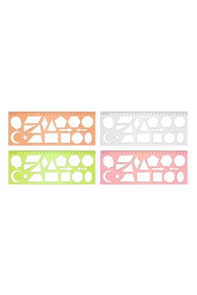 HATAS 25cm Geometrik Şekiller Şablonu / 02285 ürün görseli 1