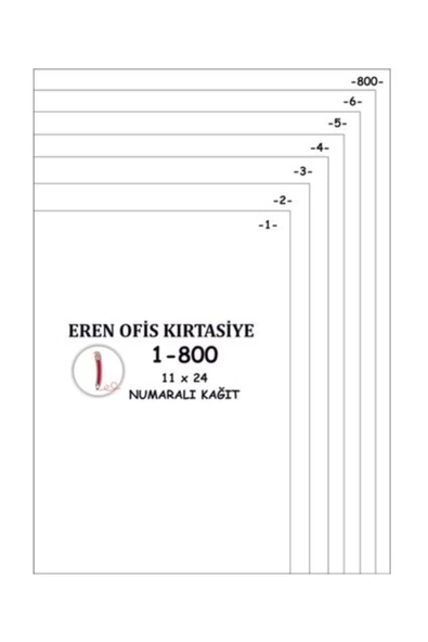 EREN A4 Numaralı Kağıt 1-800 / 80 Gr ürün görseli 1