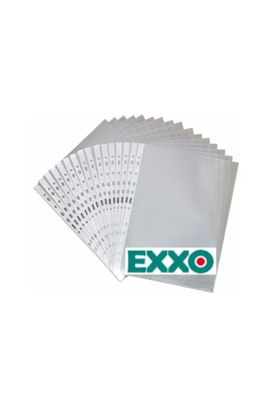 Faber Castell Exxo Plastik A4 Delikli Poşet Dosya 100lü Paket ürün görseli 1