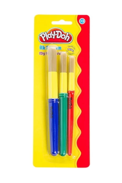 Play Doh Ilk Fırçam 3`lü Fırça Seti ürün görseli 1