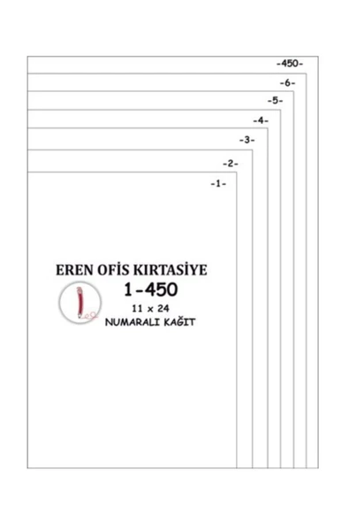 A1 Etiket Navigatör Kağıt Ile A4 Numaralı Kağıt 1-450 / 80 Gr ürün görseli 1
