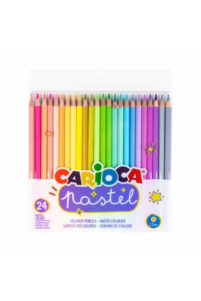 CARIOCA 24 Renk Kuru Boya Pastel Renk 43310 ürün görseli 1