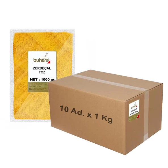 BUHARA TOPTAN ZERDEÇAL TOZ 1 KG x 10 Ad - 10 KG ürün görseli 1