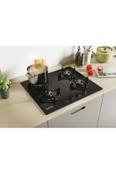 Hoover Hvw6mbb Siyah Ocak - Resim 2