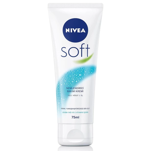 Nivea Soft Tüp Nemlendirici Bakım Kremi 75 ml ürün görseli 1