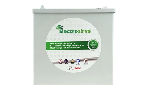 Electro Zirve 12.8V 100Ah Lityum Akü (LifePO4) ürün görseli 1