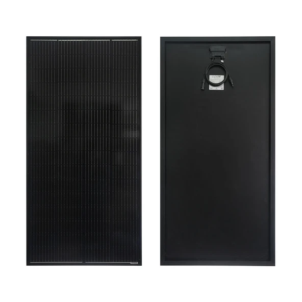 205W HalfCut Monokristal Full Black Güneş Paneli ürün görseli 1