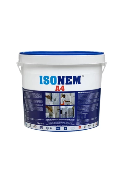 Isonem A4 Polimer Esaslı Dolgu ve Tamir Mastiği 10 Kg Beyaz ürün görseli 1