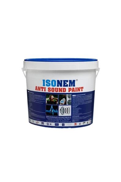 Isonem Antisound Ses Yalıtım Boyası 18 lt Beyaz ürün görseli 1