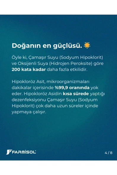 Farmisol Antiseptik 1 Litre - Dezenfektan - Resim 5