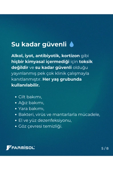 Farmisol Antiseptik 1 Litre - Dezenfektan - Resim 6